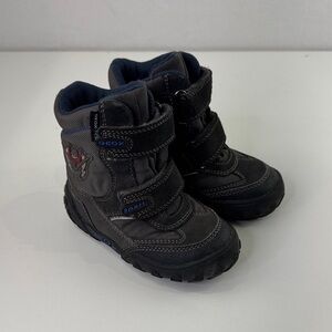 Geox Kids' Charcoal and Black Winter Boots Boots
